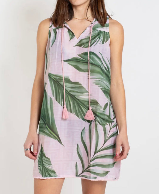 Pink & Palm Cover-Up