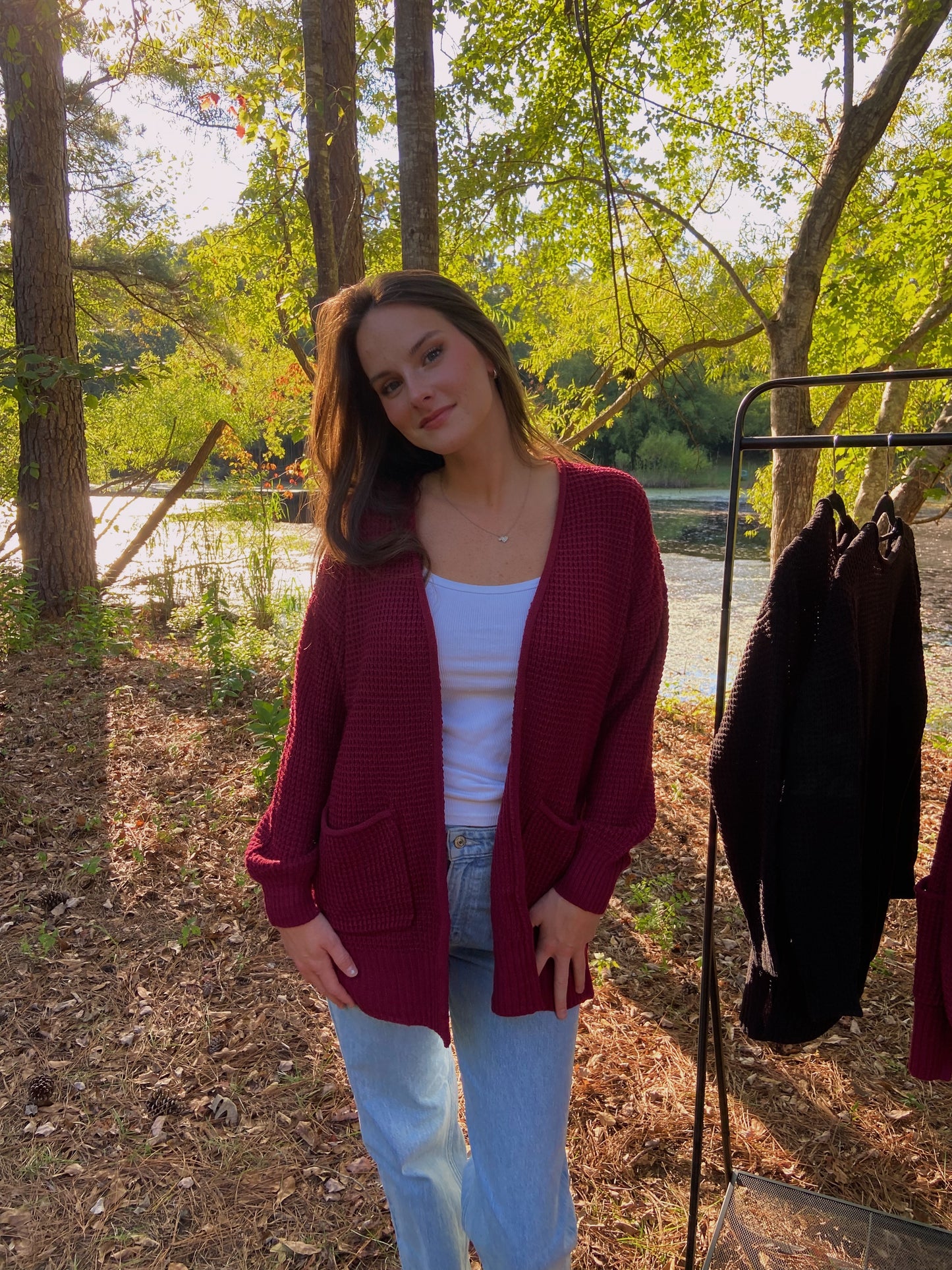 Londyn Cardigan - Cabernet