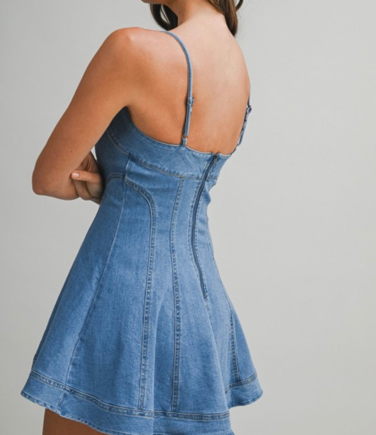 S & L LEFT | Macie Denim Mini Dress