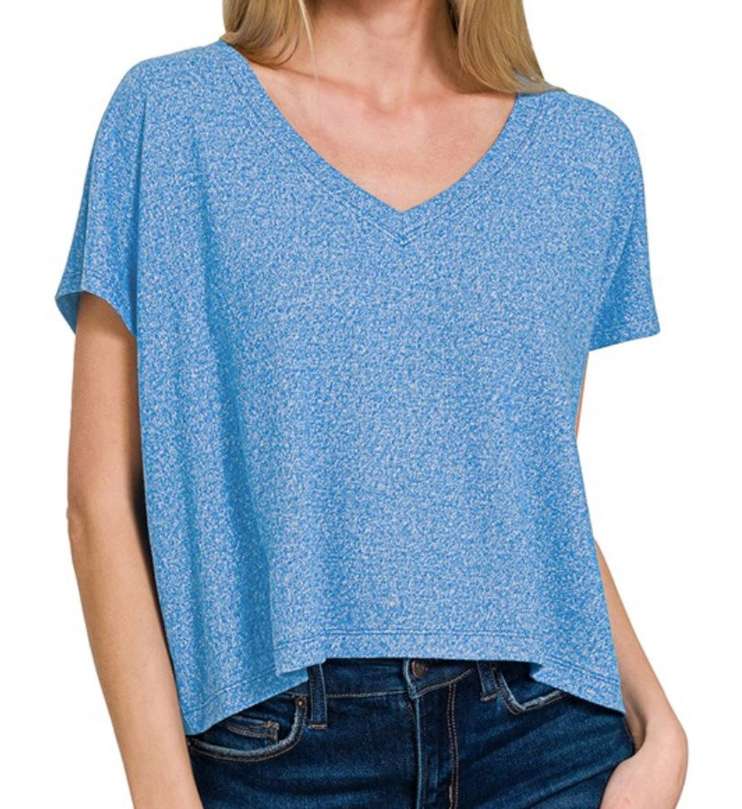 M & L LEFT | Miley Tee - Ocean Blue