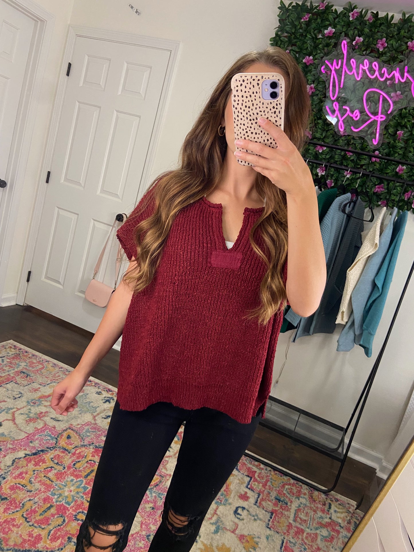 Brielle Top - Cabernet