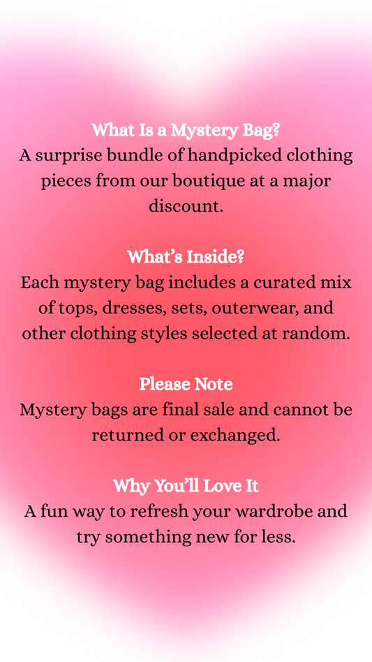 3 Clothing Items For $30: Mystery Bag
