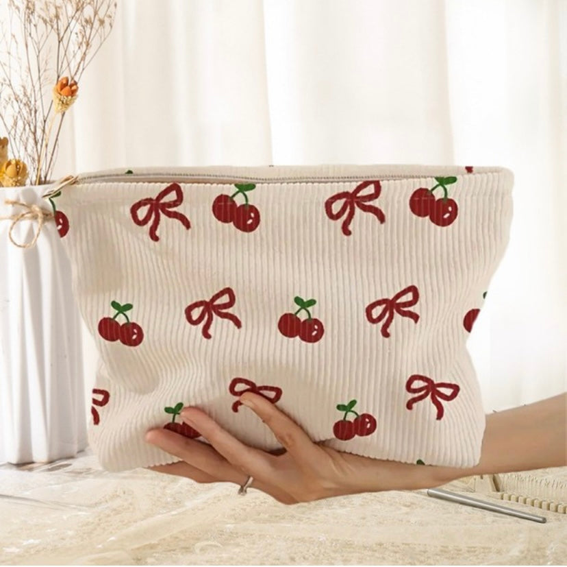 Sweet Cherry Makeup Bag