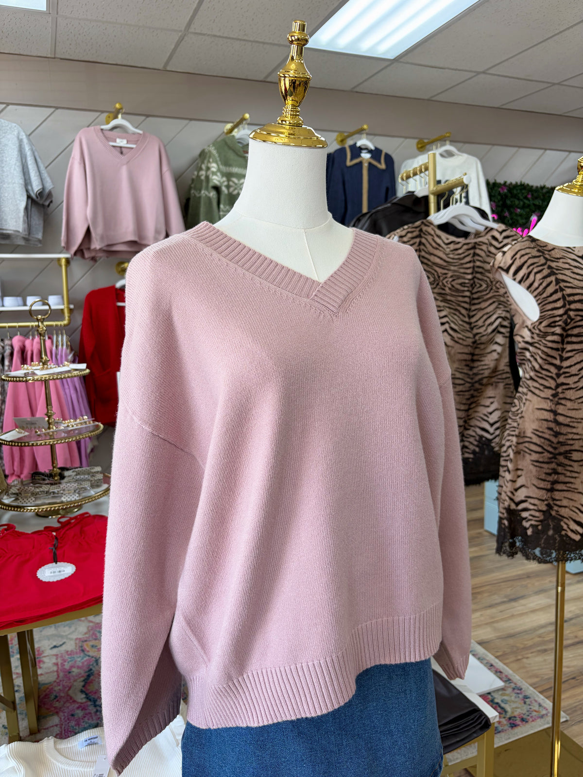 Dusty Rose Sweater