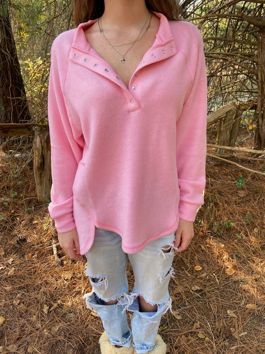 L/XL LEFT | Airy Sweater - Pink