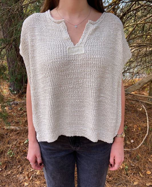 Brielle Top - Sand Beige