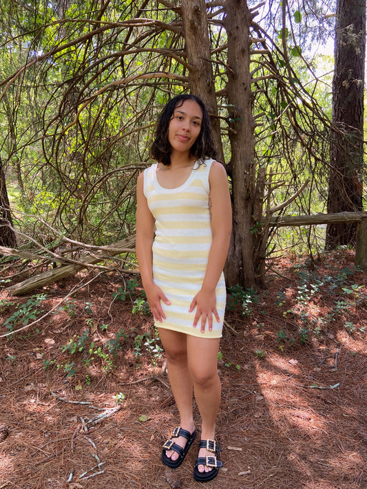 1 LARGE LEFT | Capri Mini Dress - Yellow