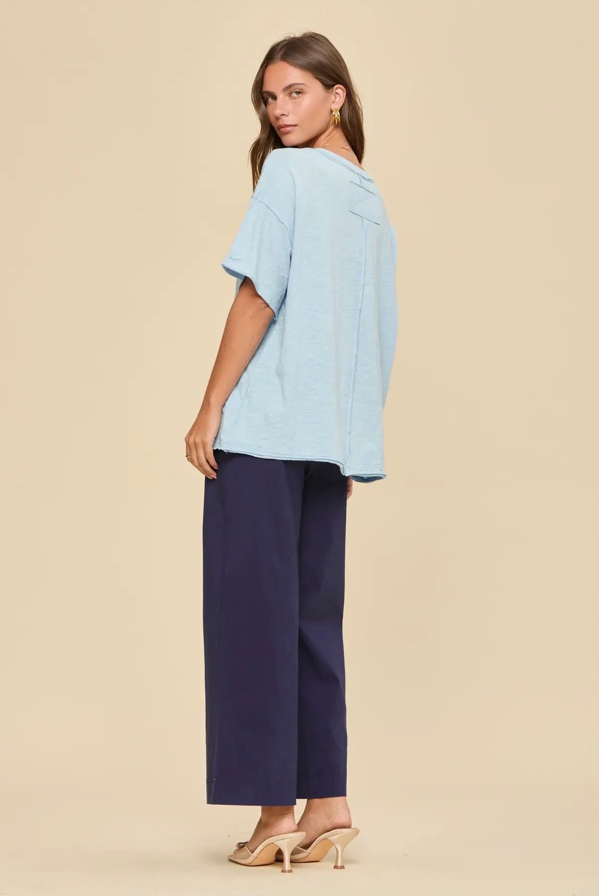 Light Blue Cotton Top