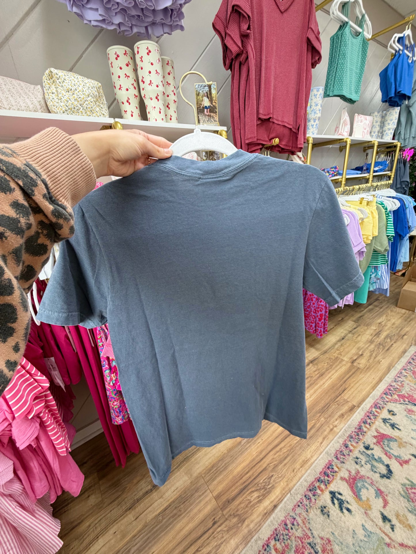 USA Blue + White Graphic Tee
