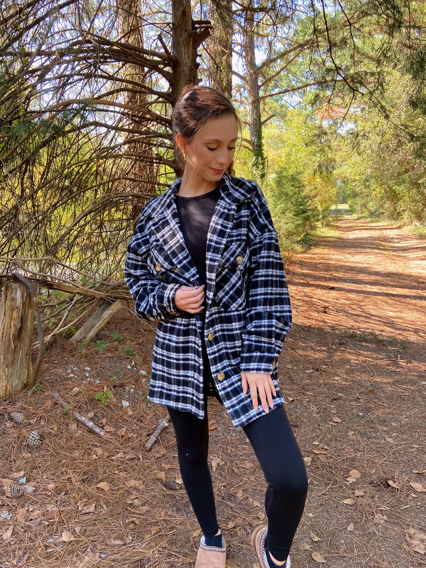 Fireside Shacket - Black
