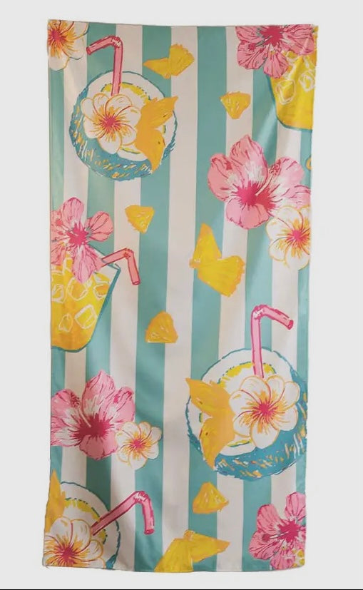 Coconut Colada Microfiber Beach Towel