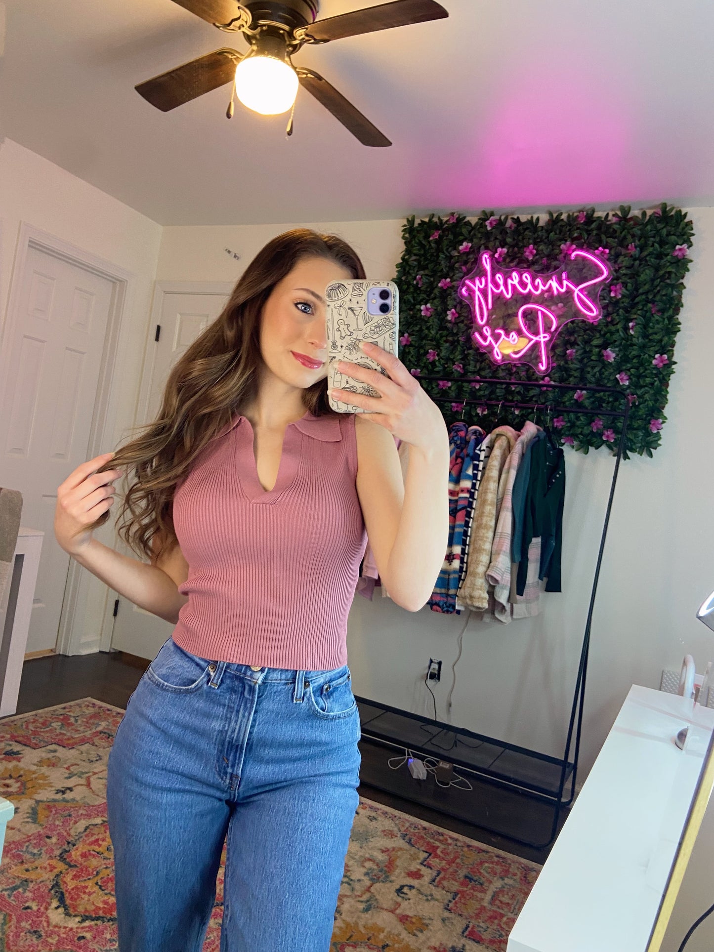 M & L LEFT | So Mauve Knit Top