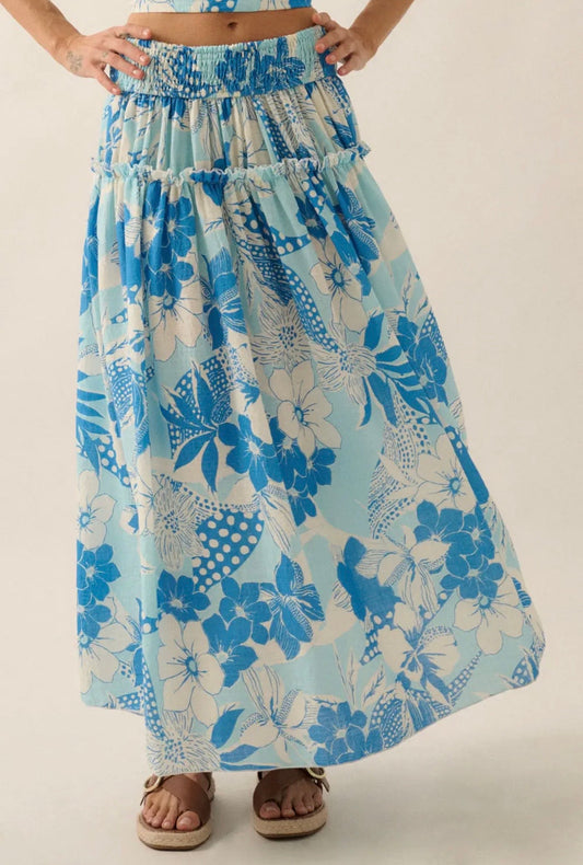 Blue Lagoon Maxi Skirt