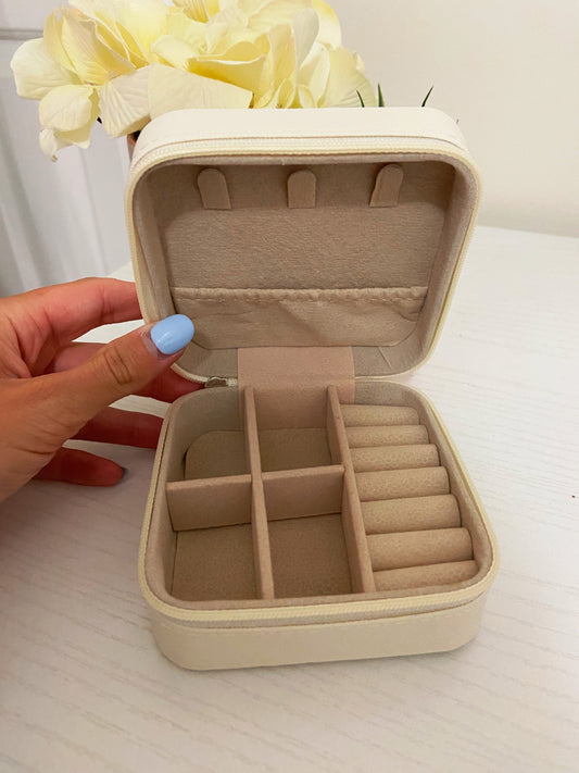 Cream Jewelry Case