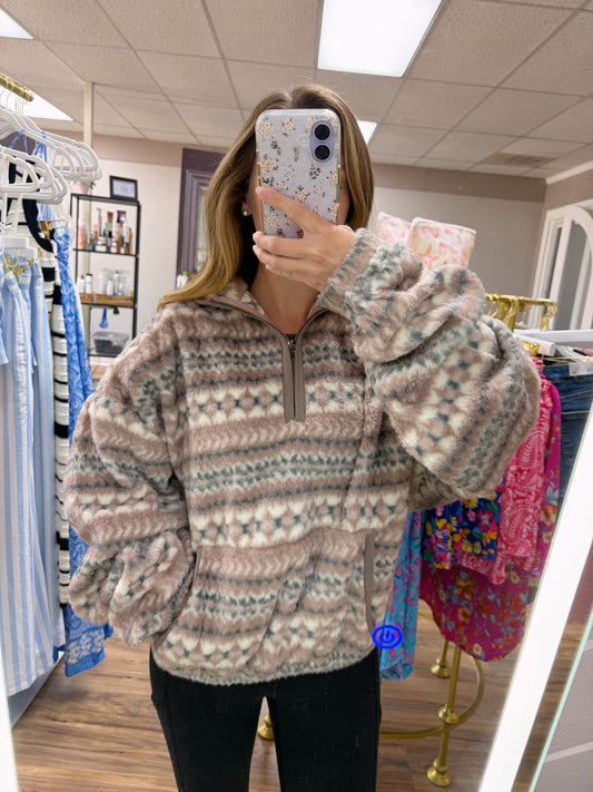 Rosewood Sherpa Pullover