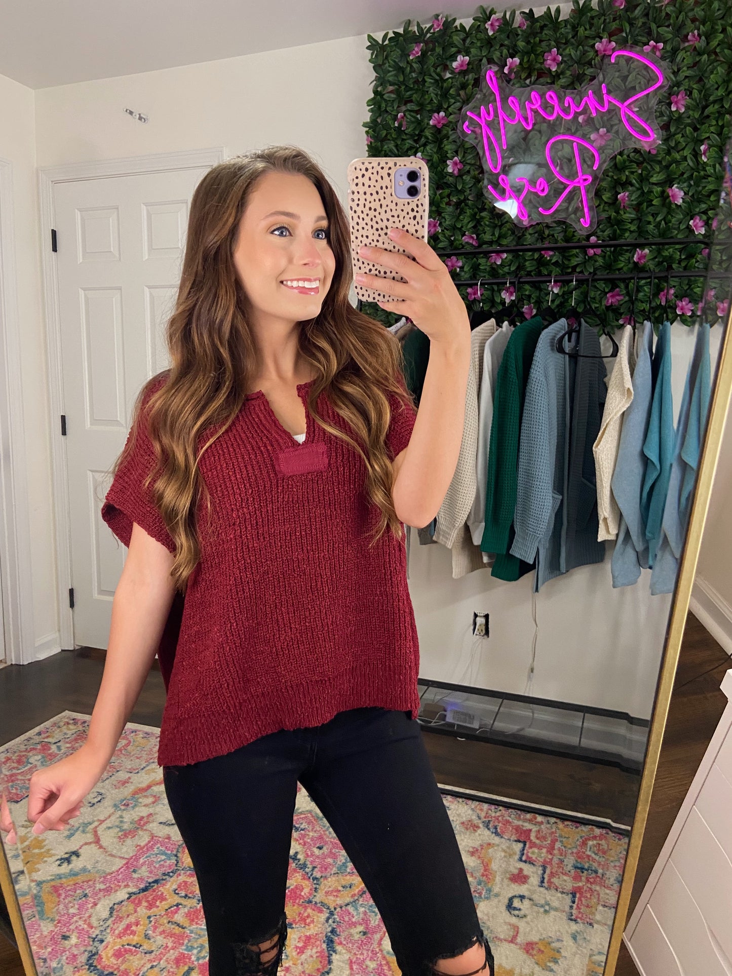 Brielle Top - Cabernet