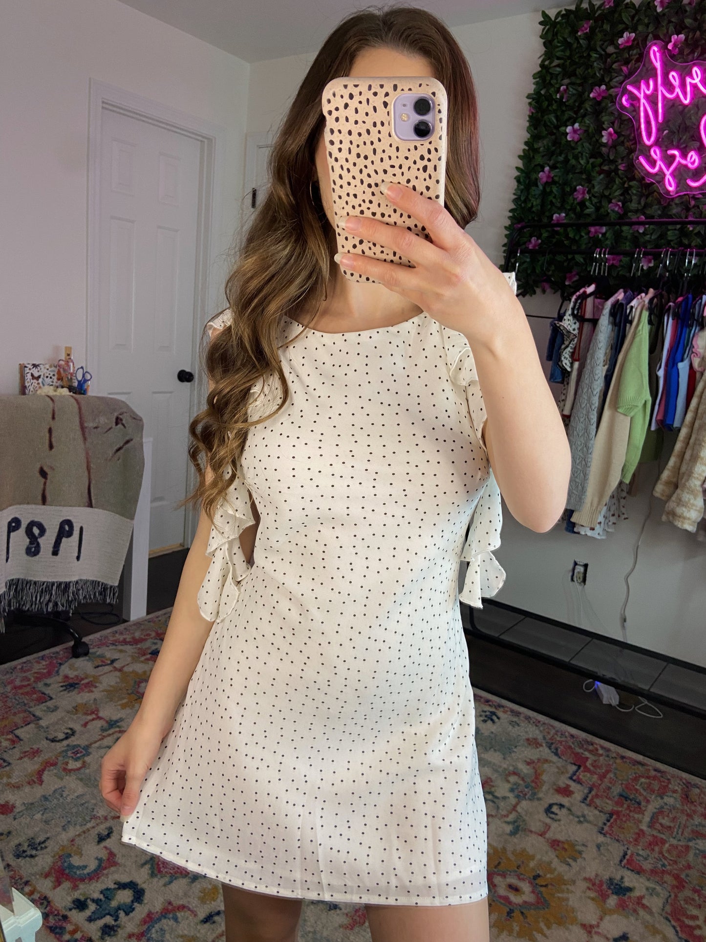 1 LARGE LEFT | Presley Polka Dot Mini Dress