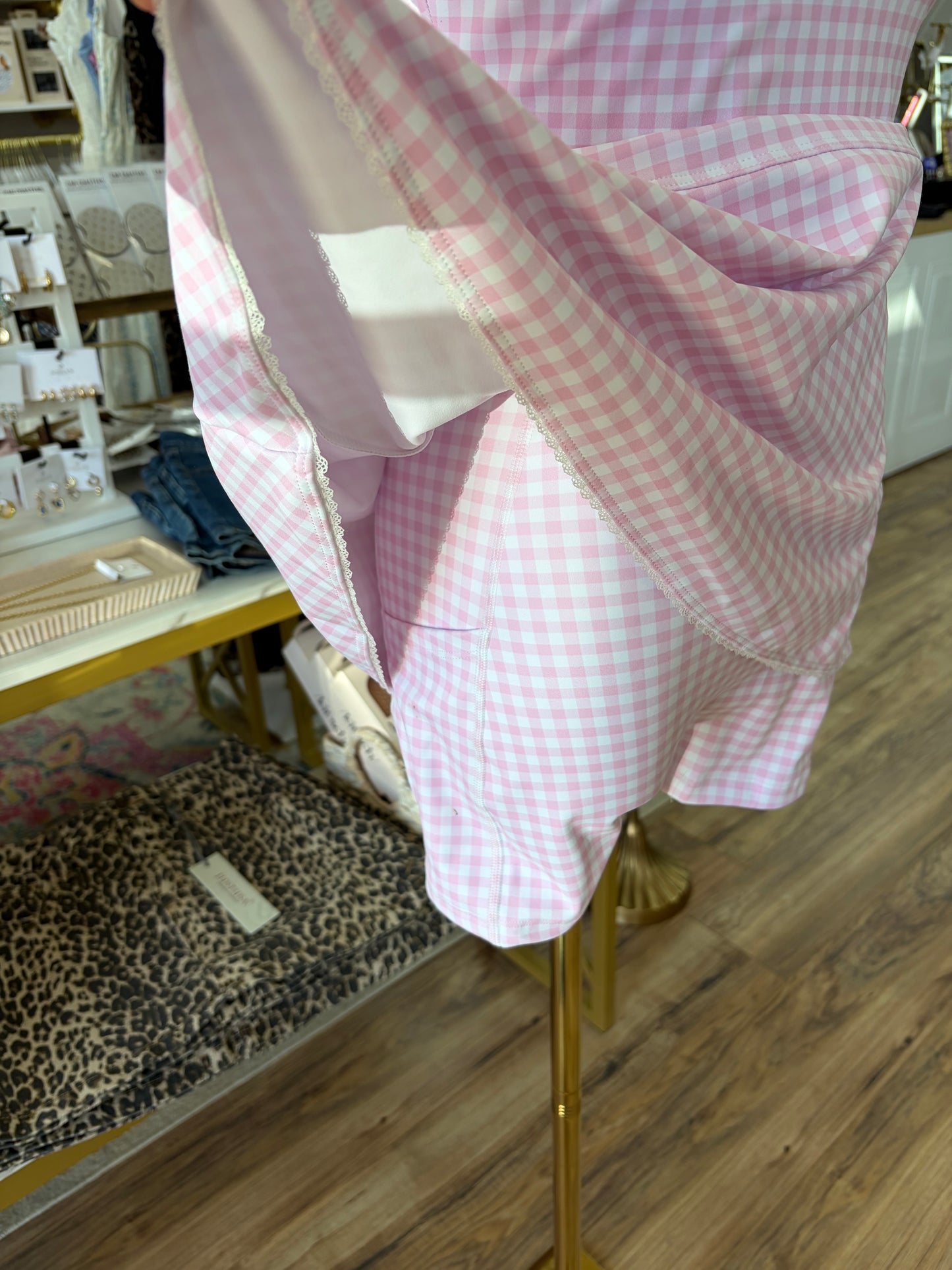 Rosie Gingham Mini Dress