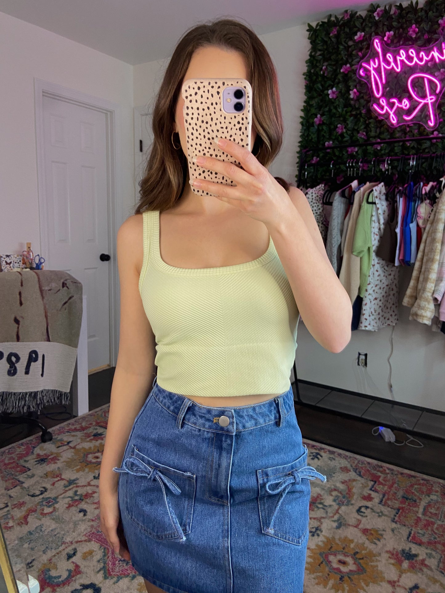 Haven Denim Skirt