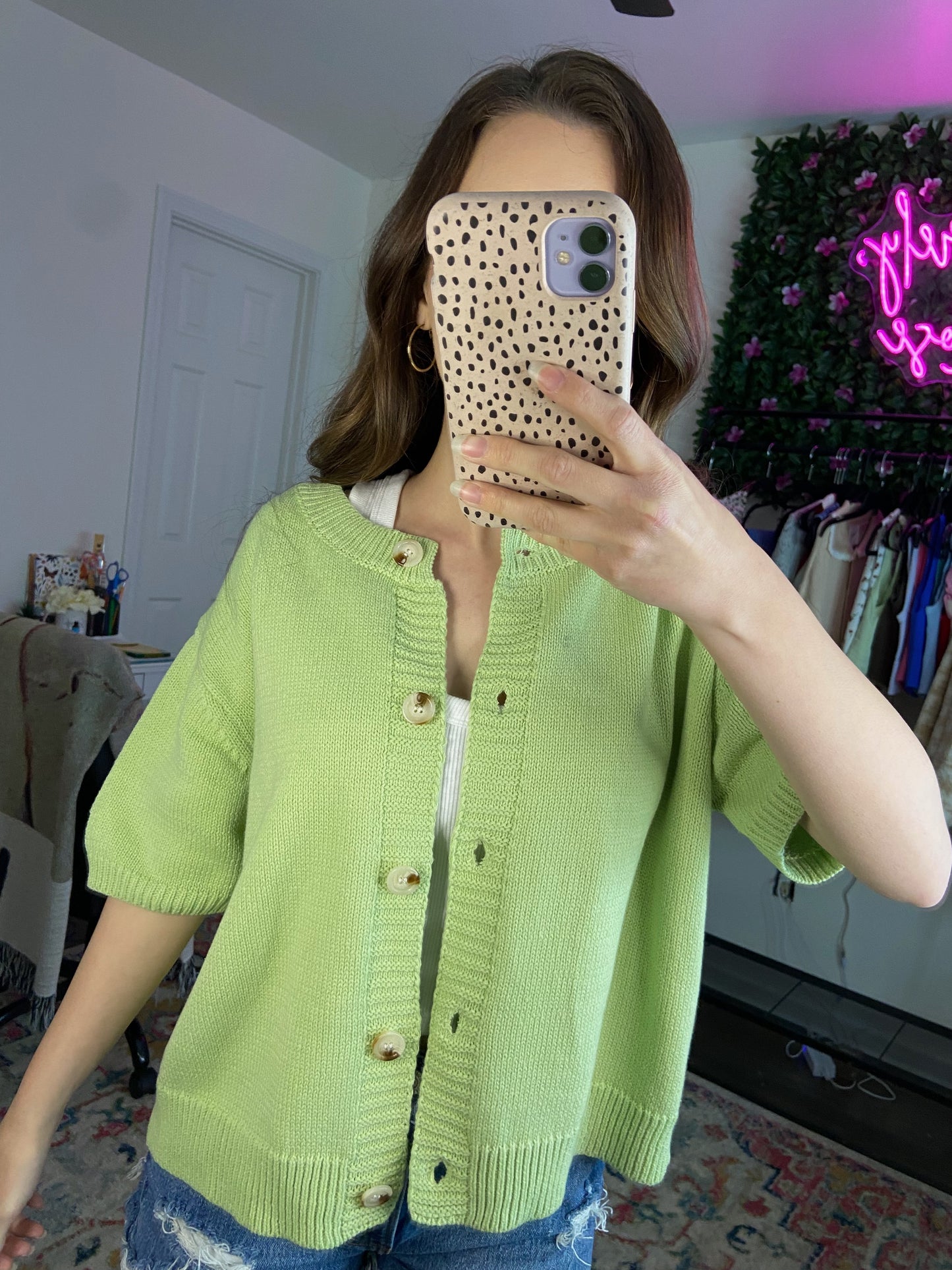 XS & S LEFT | Lucky Cardigan