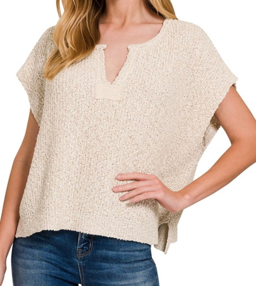 Brielle Top - Sand Beige
