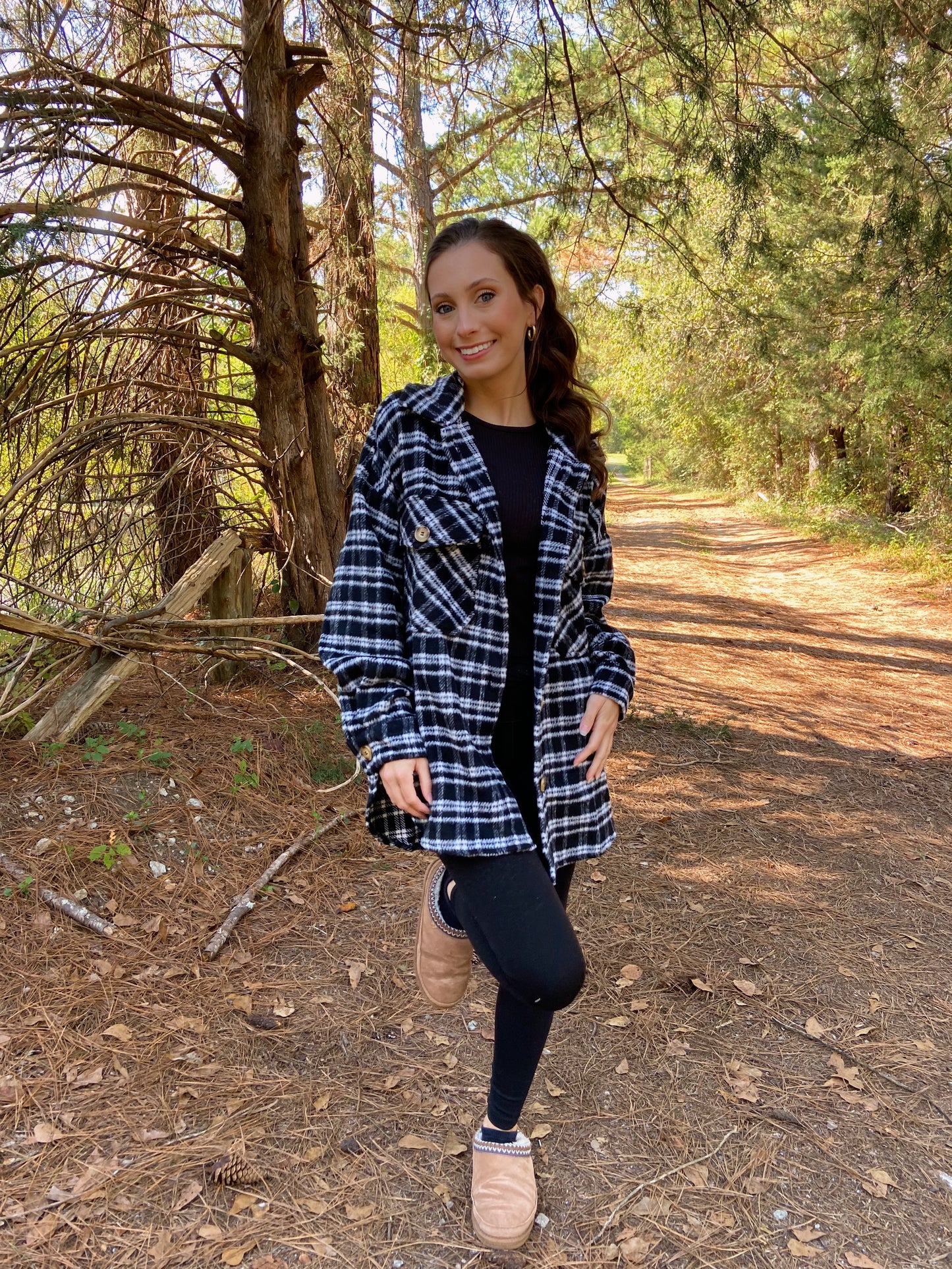 Fireside Shacket - Black