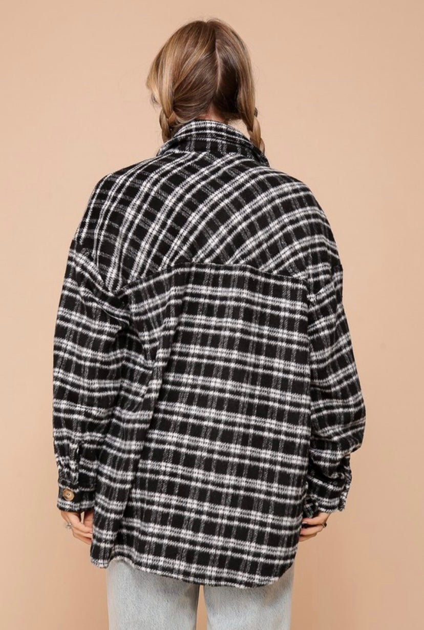 Fireside Shacket - Black