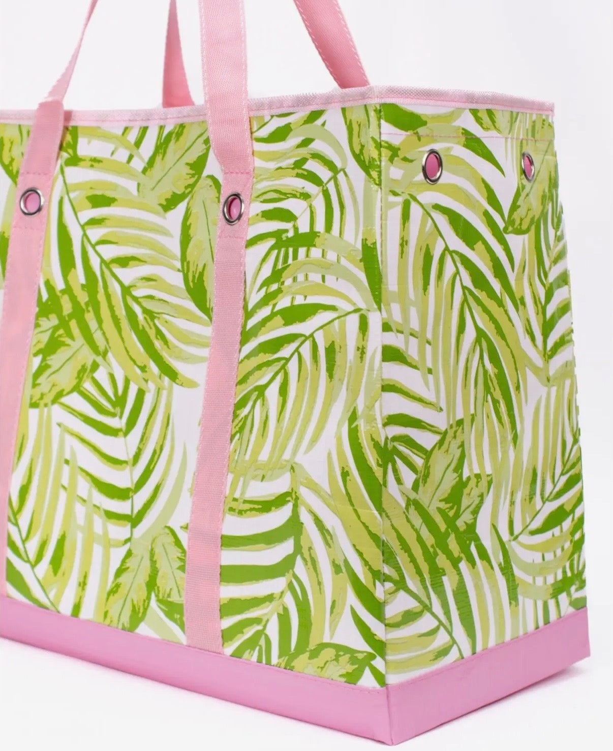 Pink & Palm Tote Bag