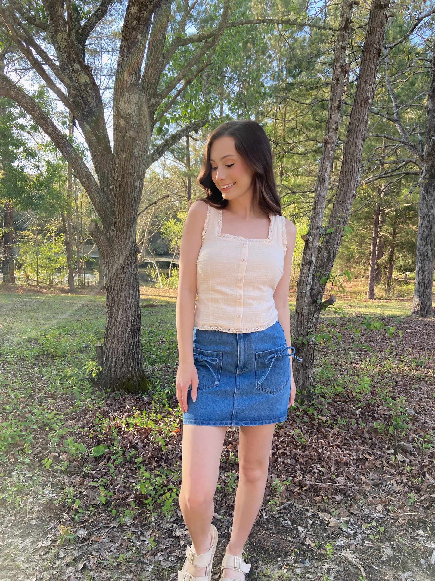 Carmen Cream Top