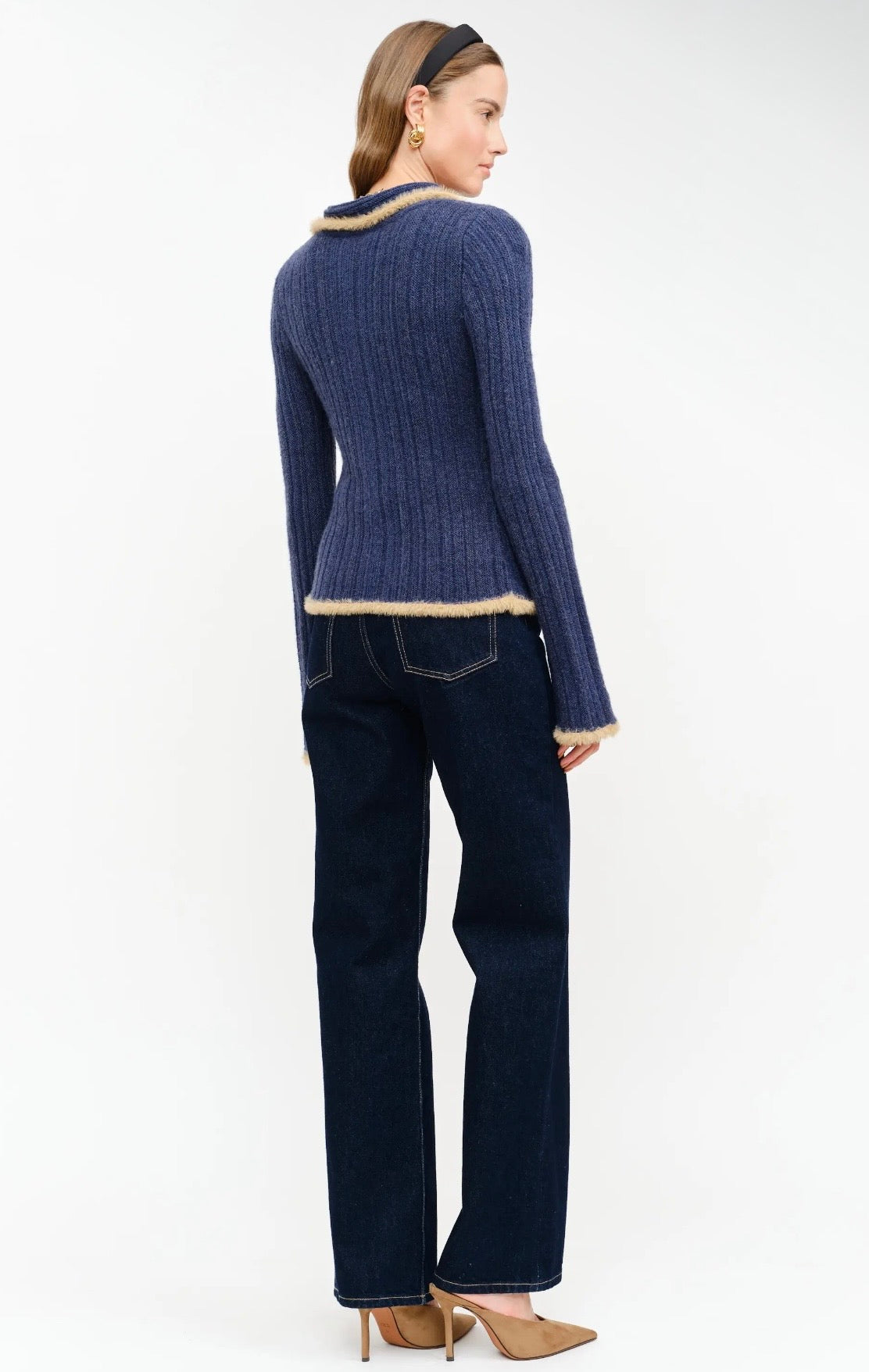 Holland Zip Sweater - Navy