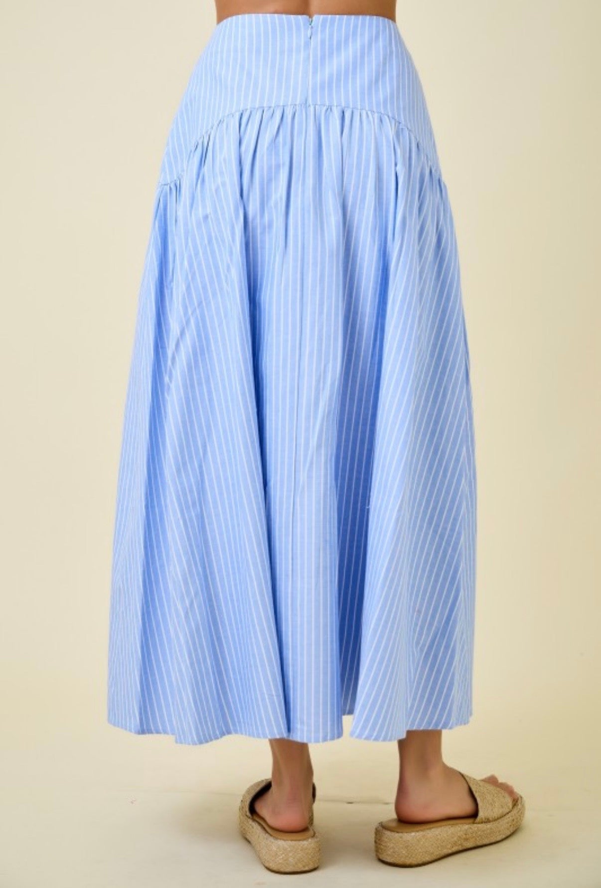 S & M LEFT | Calista Maxi Skirt - Blue