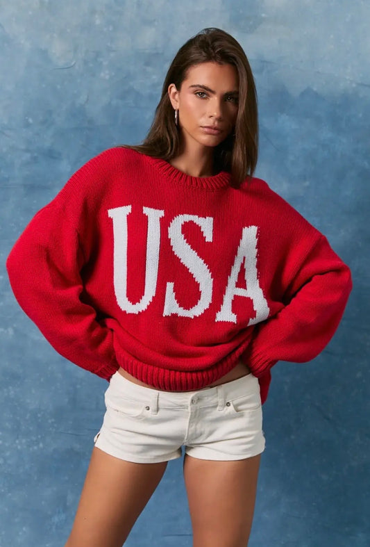 USA Knit Sweater