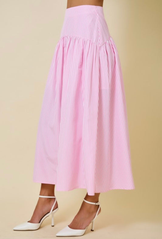 Calista Maxi Skirt - Pink