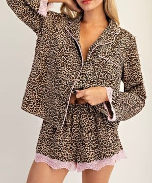 1 LARGE LEFT | Blush Leopard Set