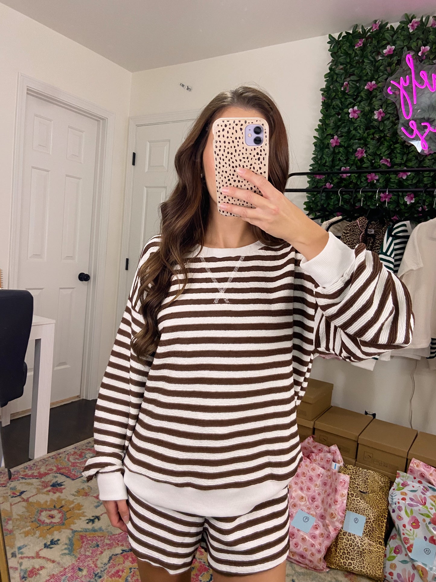 1 LARGE LEFT | Peyton Lounge Set - Brown