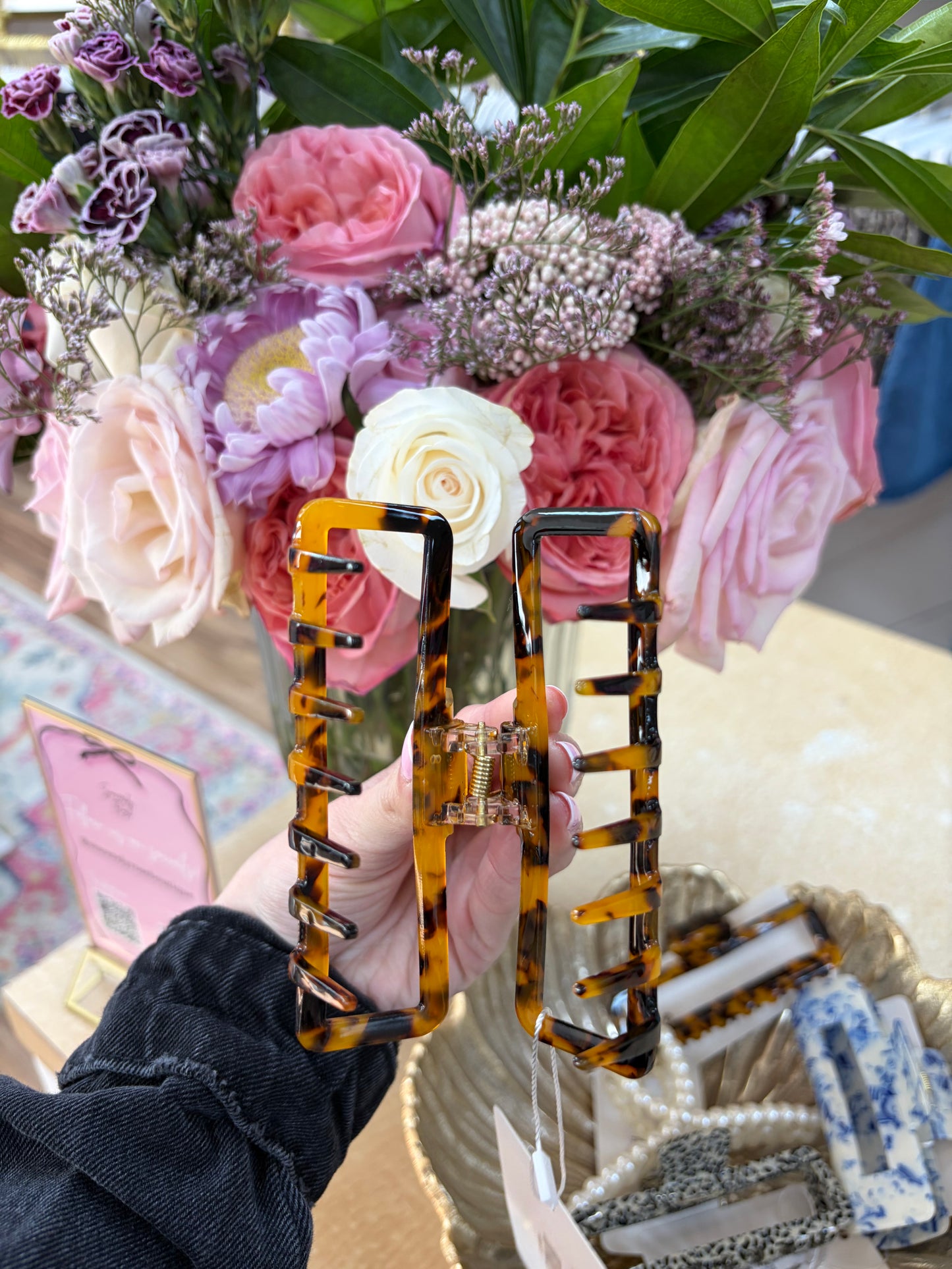 Brown Tort Large Hair Claw Clip