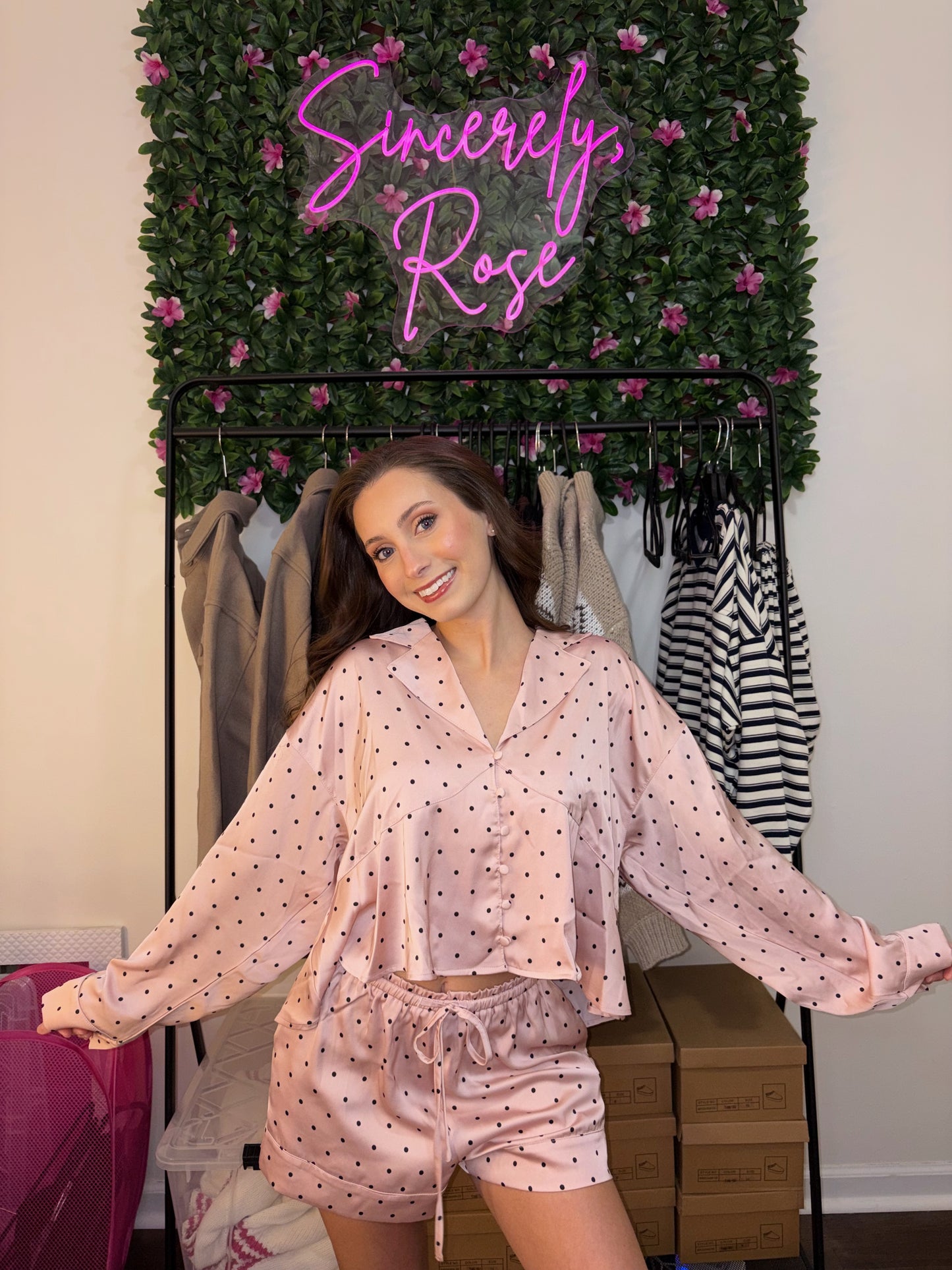 Pretty in Pink Pajama Set