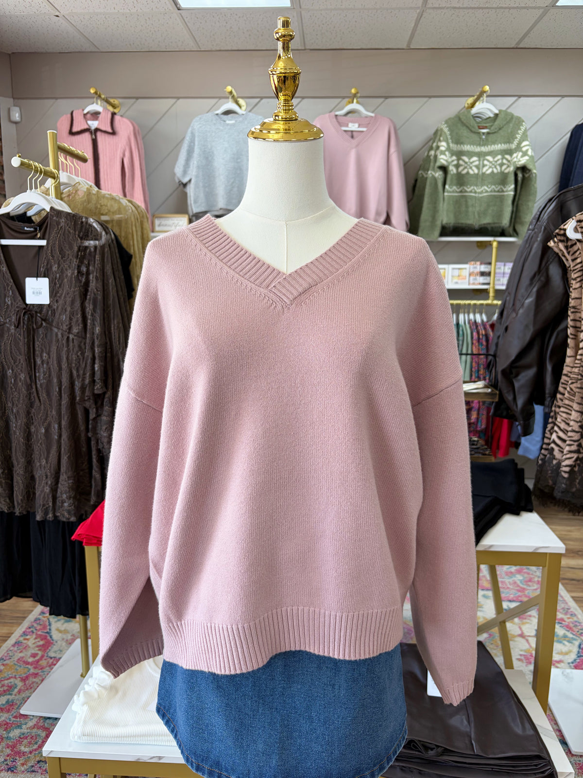Dusty Rose Sweater