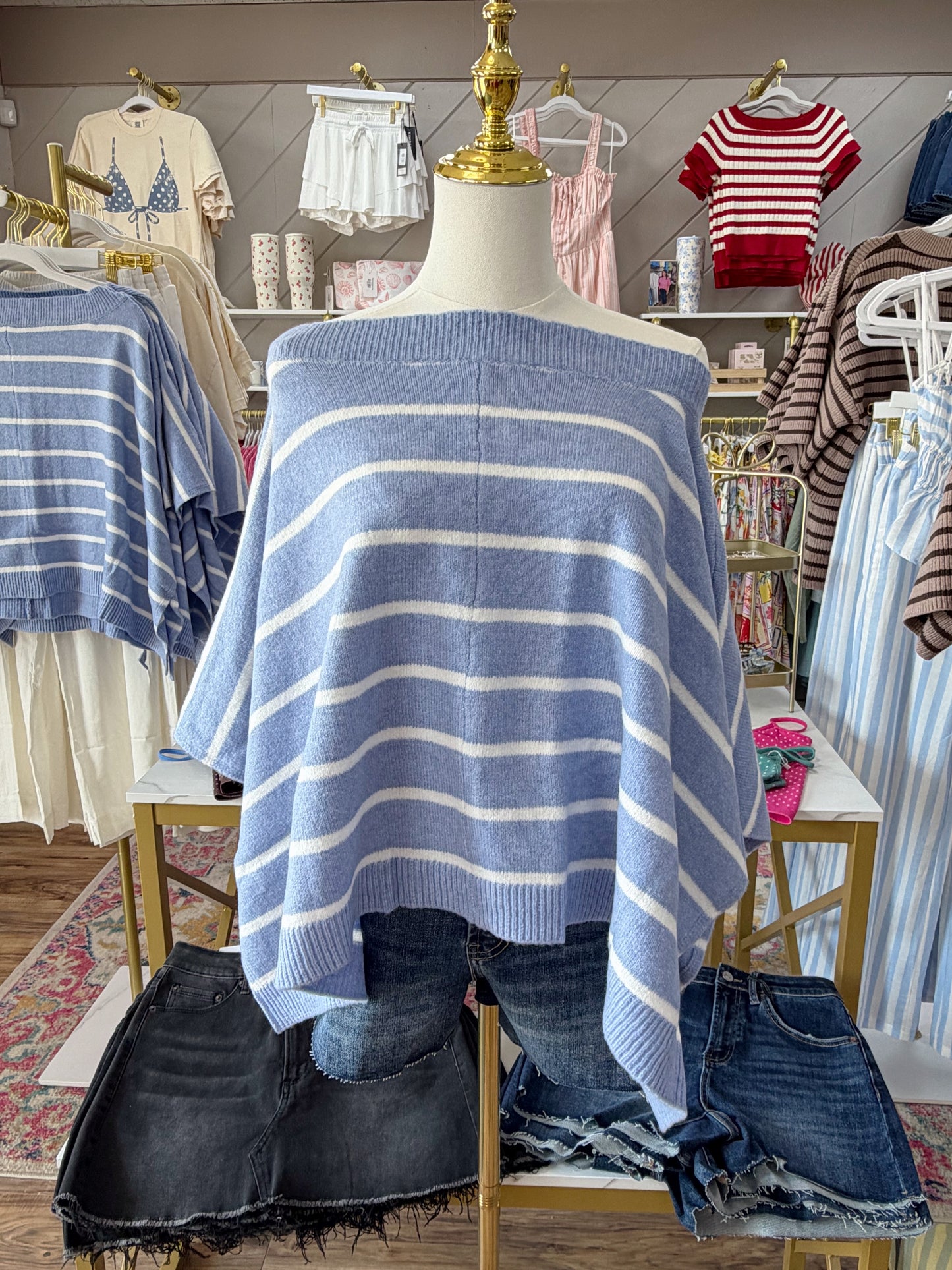 Blue Skies Poncho