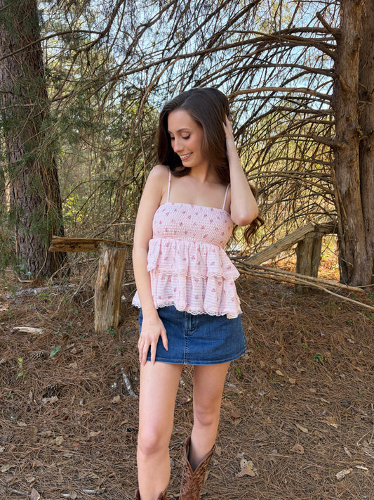 S & L LEFT | Lace & Petals Top
