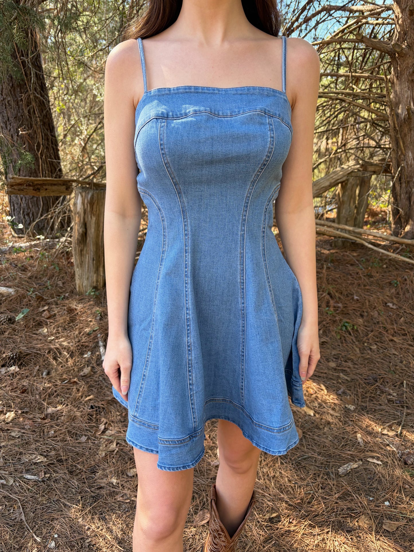 S & L LEFT | Macie Denim Mini Dress