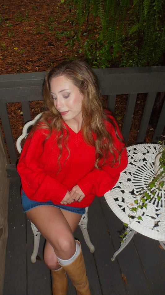 Lodge Sweater - Red