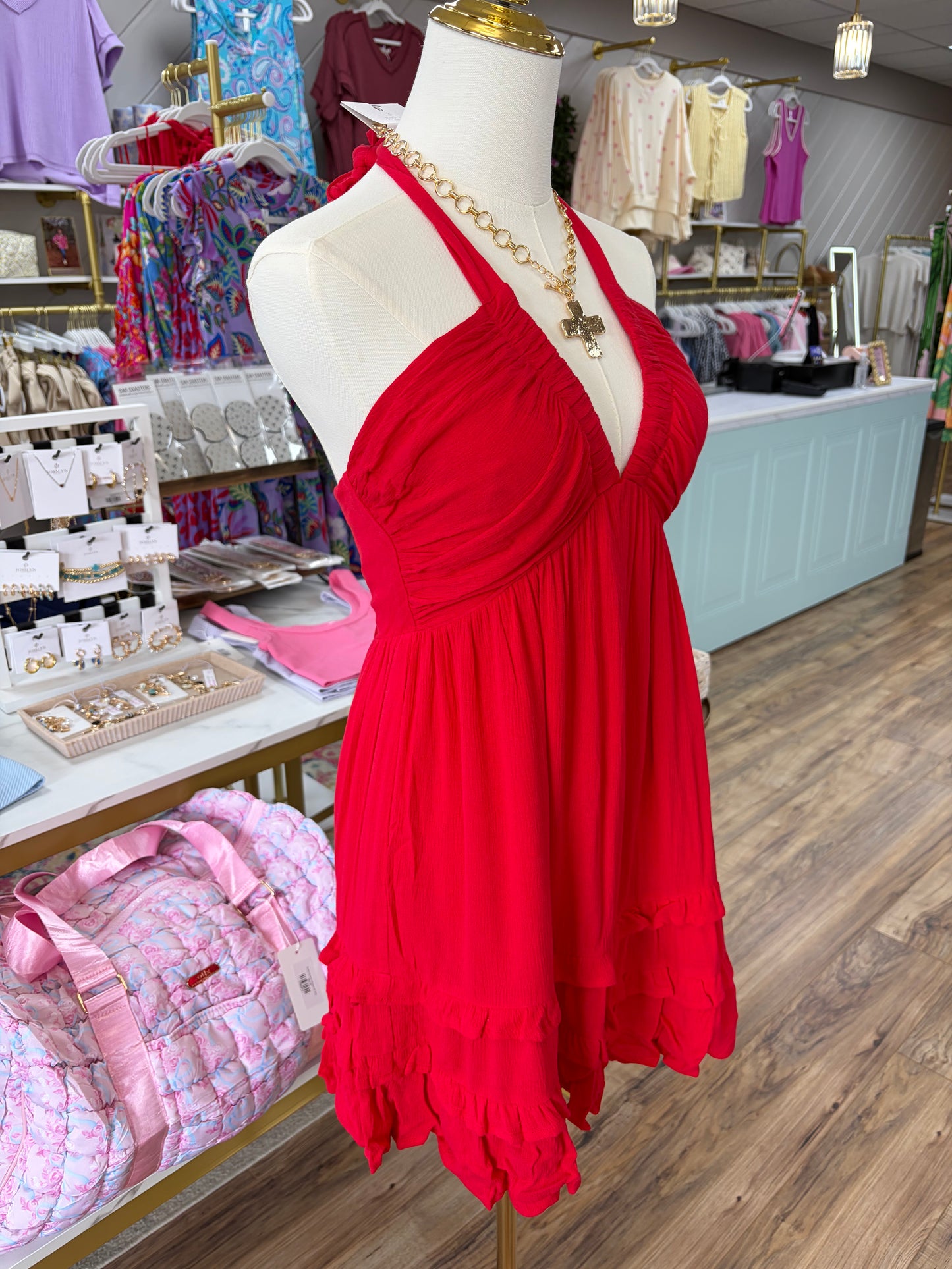 M & L LEFT | Cherry Mini Dress