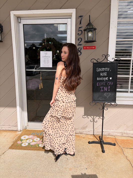 Dottie Dress - Beige