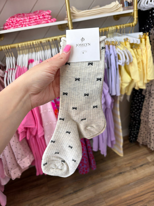 Bow Socks - Off White