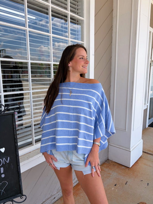 Blue Skies Poncho