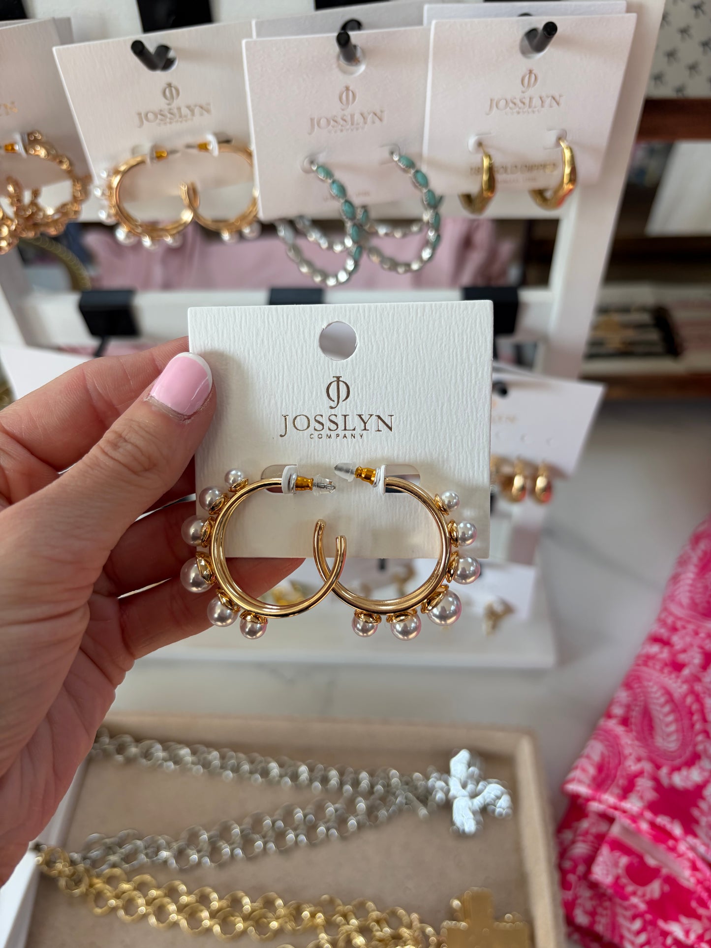 Pearl Hoop Earring