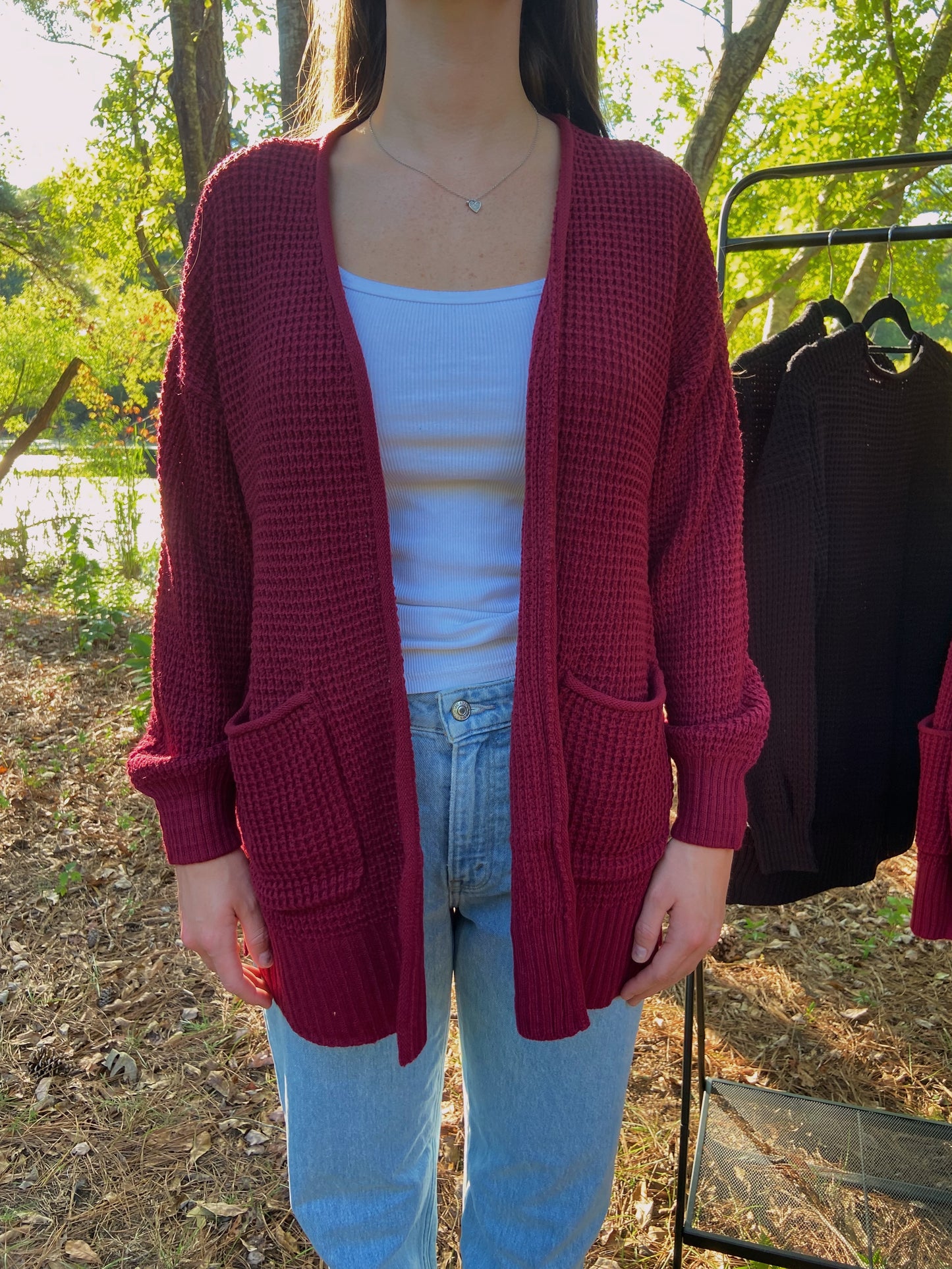 Londyn Cardigan - Cabernet