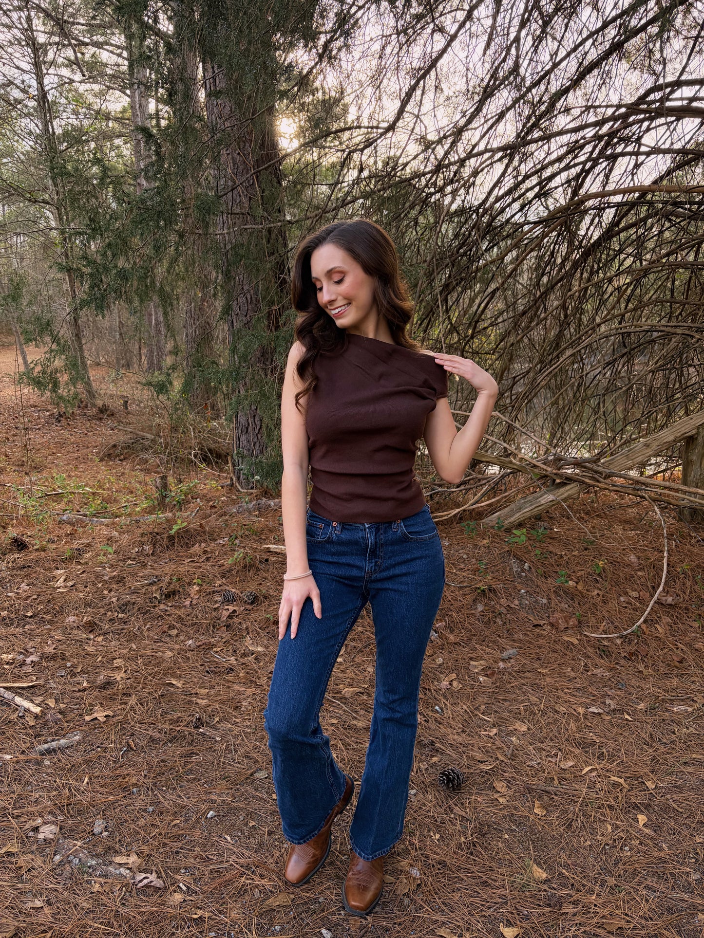 S & L LEFT | Eliza Top - Brown
