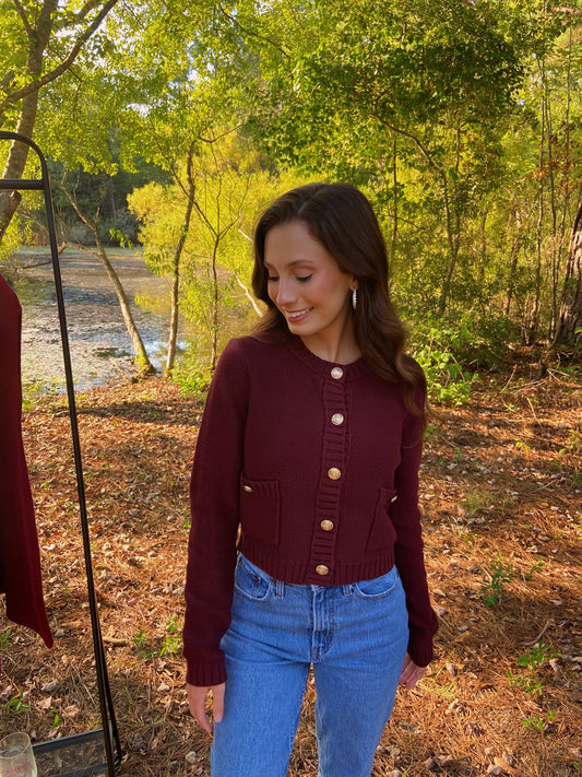 Juliette Sweater - Red Wood